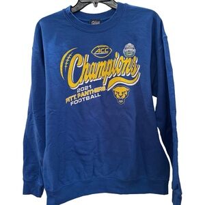 Pitt University of Pittsburgh Panthers ACC 2021 Football Champions Sweatshirt